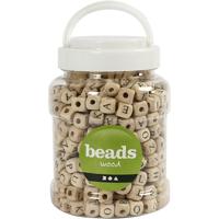 Creativ Company Houten letter kralenset, 400st. - thumbnail