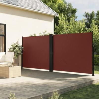 VidaXL Windscherm uittrekbaar 160x600 cm bruin VidaXL Windscherm uittrekbaar 160x600 cm bruin