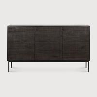 Ethnicraft Dressoir 'Grooves' Gevernist Teakhout, 152cm - thumbnail