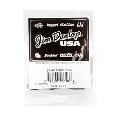 Dunlop 15R Adamas Graphite 2 mm plectrumset (12 stuks)