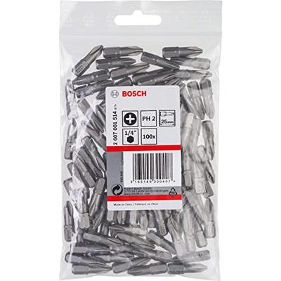 Bosch Accessories 2607001514 Kruis-bit PH 2 Extra hard C 6.3 100 stuk(s)