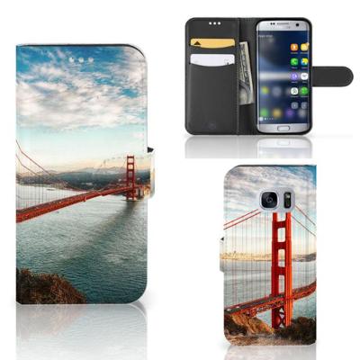 Samsung Galaxy S7 | Flip Cover | Golden Gate Bridge