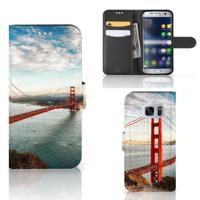 Samsung Galaxy S7 | Flip Cover | Golden Gate Bridge - thumbnail