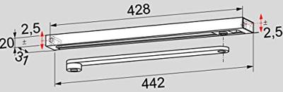Glijarm G-N Contur RVS design