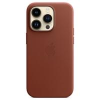 Apple Leather MagSafe Case iPhone 14 Pro Umber - thumbnail