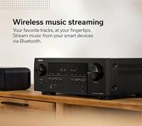 Denon AVR-S570BT (model 2022) 5.2-kanaals AV-ontvanger - 8K Ultra HD-audio en video, verbeterde game-ervaring, draadloos streamen via ingebouwde Bluetooth, (4) 8K HDMI-ingangen, ondersteunt eARC - thumbnail