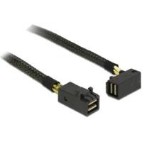 Delock 83643 Kabel Mini SAS HD SFF-8643 > Mini SAS HD SFF-8643 haaks 1 m - thumbnail