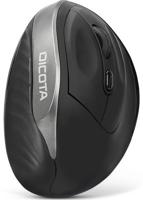 Dicota RELAX Ergonomische muis Draadloos Optisch Zwart 5 Toetsen 800 dpi, 1200 dpi, 1600 dpi Ergonomisch - thumbnail