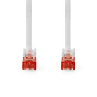 Nedis CCGL85200WT10 Cat6-kabel Rj45 Male Rj45 Male U/utp 1.00 M Rond Pvc Wit Label - thumbnail