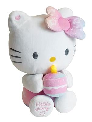 Hello Kitty Interactieve Pluche Verjaardag +/- 26 cm - JEMINI - Interactieve muziek, kaars en gelach.
