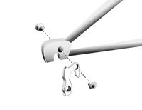 Union derailleurpad gh-137 met schroefset m8x0.75 - thumbnail