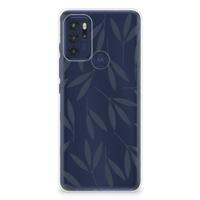 Motorola Moto G60s | TPU Case | Leaves Blue - thumbnail