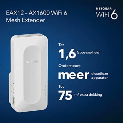 Netgear EAX12 AX1600 4Stream WiFi Mesh Extender mesh access point