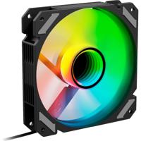 Sharkoon shark mirror rgb pwm reverse case fan (zwart, 120 x 120 x 25 mm) - thumbnail