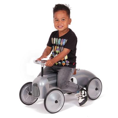 Goki retro loopauto zilver