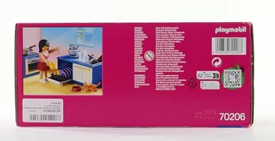 Playset Dollhouse Kitchen Playmobil 70206 (129 pcs)