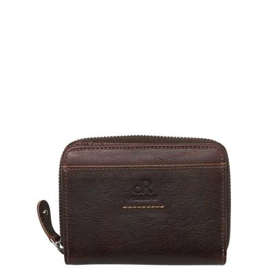 dR Amsterdam Icon Dames Portemonnee Rits 14 CC brown Dames portemonnee