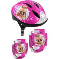 Set van Helm en Kniebeschermers Barbie - thumbnail