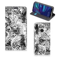 Mobiel BookCase Huawei Y7 hoesje Y7 Pro (2019) Skulls Angel - thumbnail