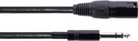 Cordial EM 1,5 MV XLR Verbindingskabel [1x XLR-stekker 3-polig - 1x Jackplug male 6,3 mm (stereo)] 1.50 m Zwart - thumbnail