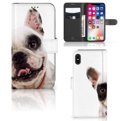 Apple iPhone Xs Max | Telefoonhoesje | Met pasjeshouder | Franse Bulldog