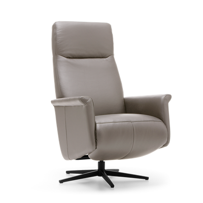 Relaxstoel J-107 Grijs Leer