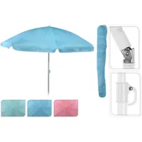 STRANDPARASOL 180CM BLAD 3 KL Groen Blauw Rood - thumbnail