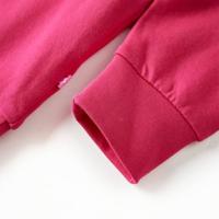 Kindertrui met pauw van pailletten 128 felroze - thumbnail