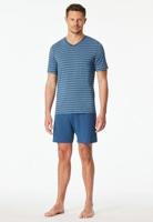 Schiesser Schiesser Heren Pyjama Short atlantic blue 183117 54/XL - thumbnail