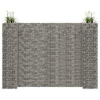 Gabion plantenbak H-vormig 260x40x180 cm staaldraad - thumbnail