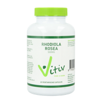 Vitiv Rhodiola rosea 500mg 60 Vegetarische capsules - thumbnail