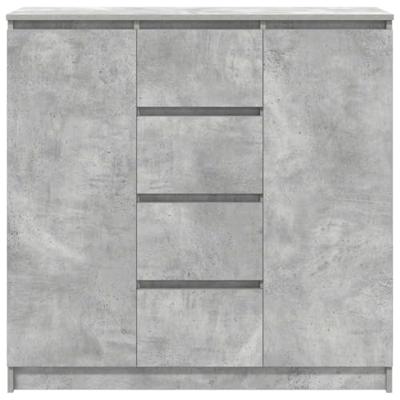 Dressoir met lades 100,5x35x98,5 cm spaanplaat betongrijs