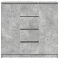 Dressoir met lades 100,5x35x98,5 cm spaanplaat betongrijs - thumbnail