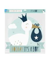 Huldeschild Hooray It&apos;s a Boy (50x50cm) - thumbnail