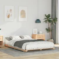 Bedframe Bruin 135 x 190 cm Massief grenenhout - thumbnail
