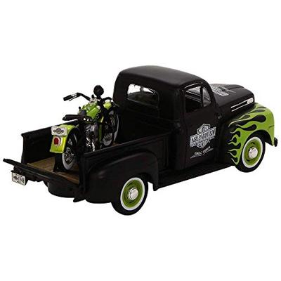 Maisto Ford Pick Up F1 ´48 und Modellmotorrad FL Panhead Harley Davidson 1:24 Auto