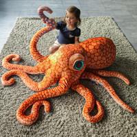 Gigantische octopus knuffel (150 cm) - thumbnail