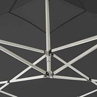 Partytent inklapbaar met wanden 2x2 m aluminium antraciet - thumbnail
