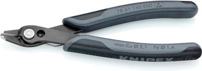 Knipex Elektronicazijsnijtang | lengte 140 mm | facet nee | gebruineerd | 1 stuk - 78 61 140 ESD 78 61 140 ESD