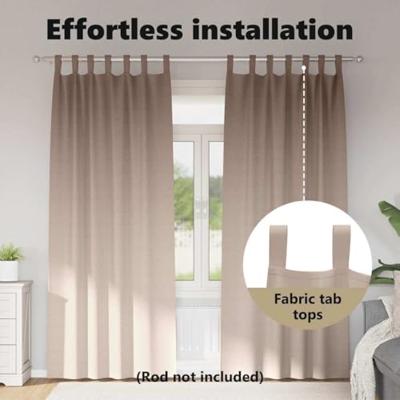 VidaXL Zwart-out gordijnen met ringen 2 pcs taupe 245 x 140 cm