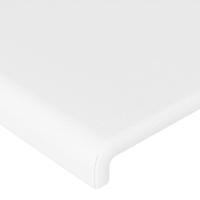 Boxspring met matras kunstleer wit 140x190 cm - thumbnail