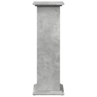 Sokkel met opbergruimte 31x30x90 cm bewerkt hout betongrijs - thumbnail