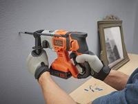 BLACK+DECKER BCD900E2K 18V 2x2.5Ah 1.2J SDS+ Boorhamer | 2x 18V 2.5Ah accu&apos;s + 1A Lader | In koffer - BCD900E2K-QW - thumbnail