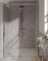 Ben IMotion schuifdeur naar rechts incl. antikalk 140x206cm chroom - thumbnail