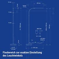 Maul MAULpirro 8234890 Staande LED-lamp 7 W Energielabel: E (A - G) Zwart - thumbnail