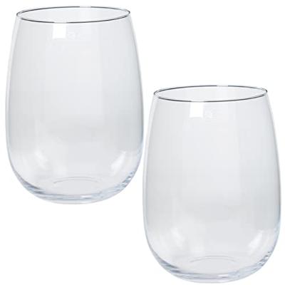 Floran Vaas Julia - wijd uitlopende hals - transparant glas - 26 cm