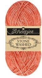 Scheepjes Stone Washed - 843 Realgar Red - Haakgaren / Breigaren