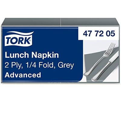 Lunchservet tork advanced vierdevouw grijs | 10 stuks