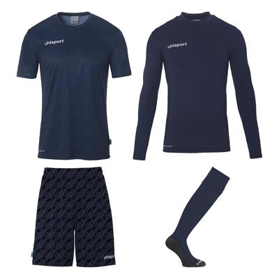 Uhlsport Progressive Keeperstenue Pack Donkerblauw Uhlsport Progressive Keeperstenue Pack Donkerblauw