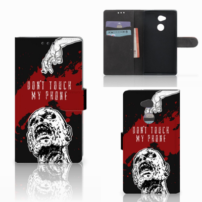 Sony Xperia XA2 Ultra Portemonnee Hoesje Zombie Blood Sony Xperia XA2 Ultra Portemonnee Hoesje Zombie Blood
